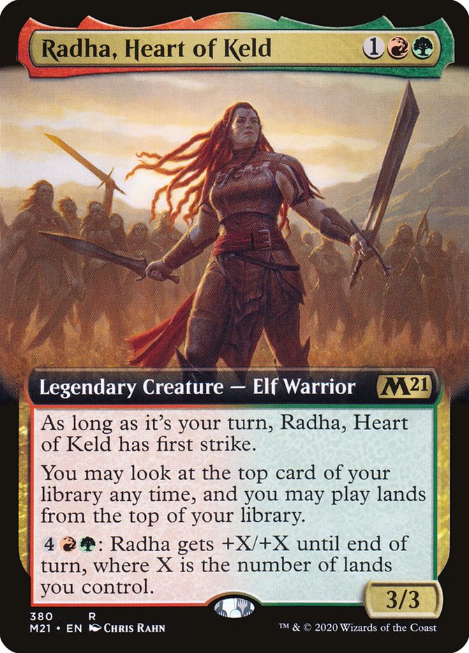 Radha, Heart of Keld (Extended Art) [Core Set 2021] - Magic: The Gathering - Card Brawlers | Quebec | Canada |