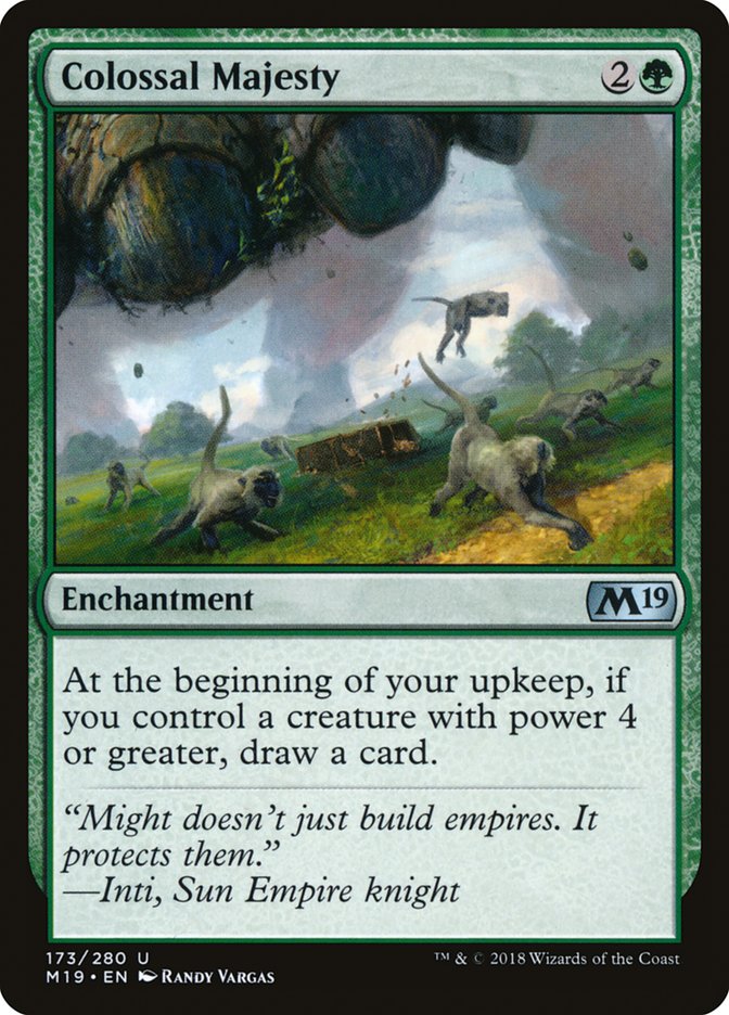 Colossal Majesty [Core Set 2019] - Magic: The Gathering - Card Brawlers | Quebec | Canada |