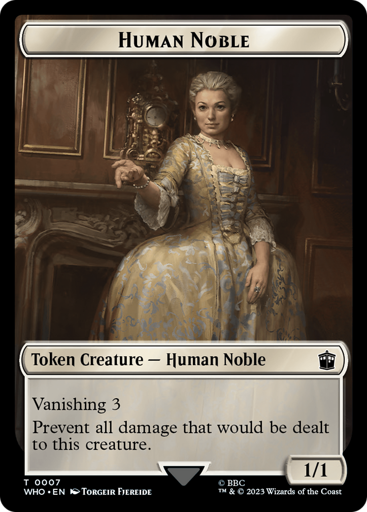Human Noble // Food (0027) Double-Sided Token [Doctor Who Tokens] - Magic: The Gathering - Card Brawlers | Quebec | Canada |