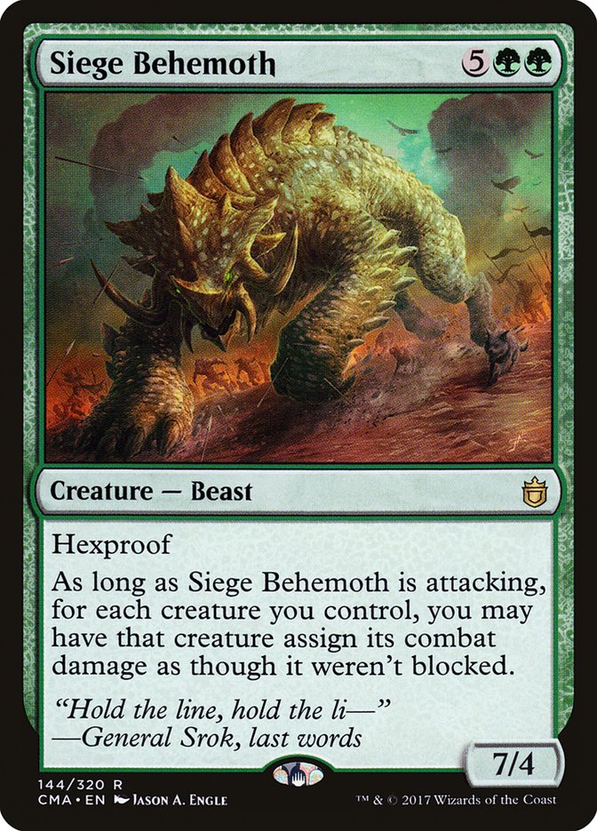 Siege Behemoth [Commander Anthology] - Magic: The Gathering - Card Brawlers | Quebec | Canada |