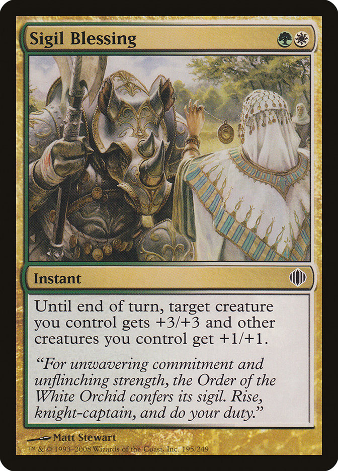 Sigil Blessing [Shards of Alara] - Magic: The Gathering - Card Brawlers | Quebec | Canada |