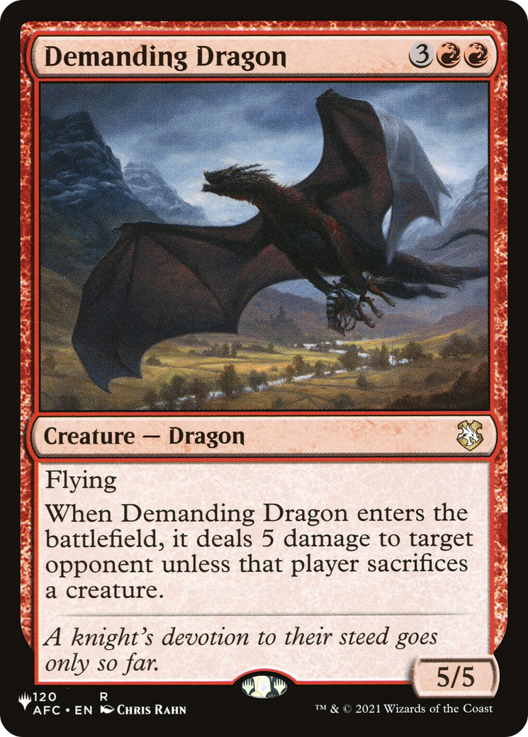 Demanding Dragon [The List] - Magic: The Gathering - Card Brawlers | Quebec | Canada |