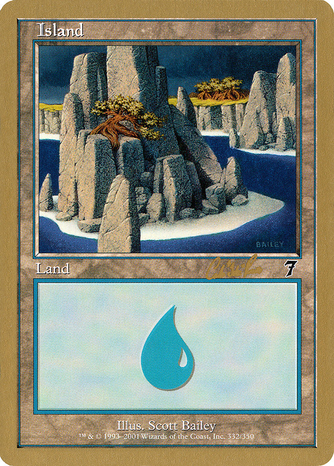 Island (cr332) (Carlos Romao) [World Championship Decks 2002] - Magic: The Gathering - Card Brawlers | Quebec | Canada |