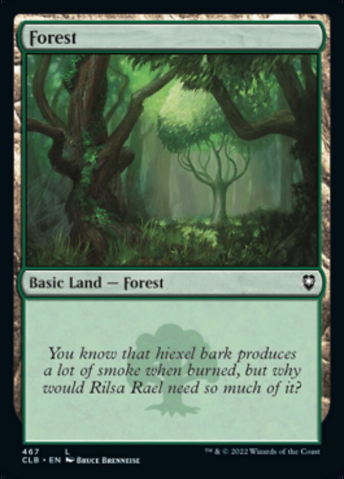 Forest (467) [Commander Legends: Battle for Baldur's Gate] - Magic: The Gathering - Card Brawlers | Quebec | Canada |