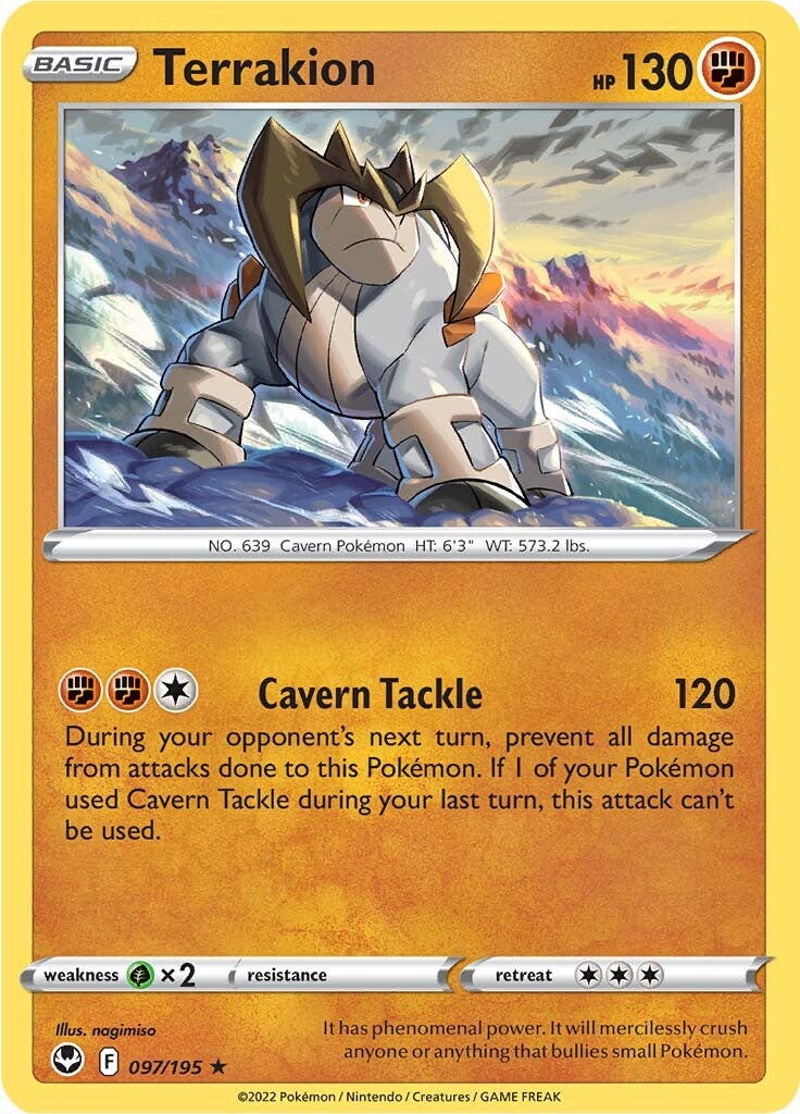 Terrakion (097/195) [Sword & Shield: Silver Tempest] - Pokémon - Card Brawlers | Quebec | Canada |