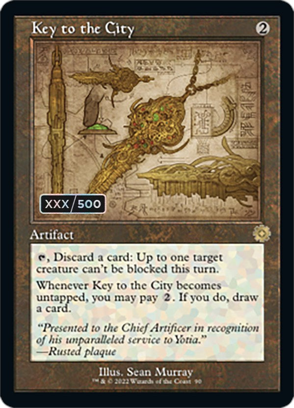 Key to the City (Retro Schematic) (Serialized) [The Brothers' War Retro Artifacts] - Magic: The Gathering - Card Brawlers | Quebec | Canada |