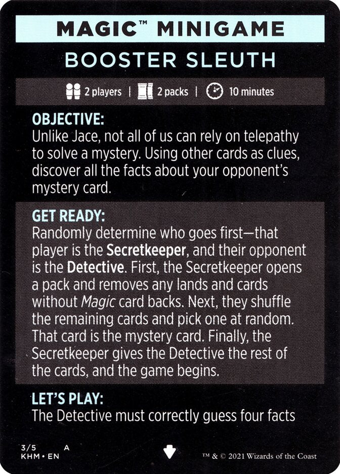Booster Sleuth (Magic Minigame) [Kaldheim Minigame] - Magic: The Gathering - Card Brawlers | Quebec | Canada |