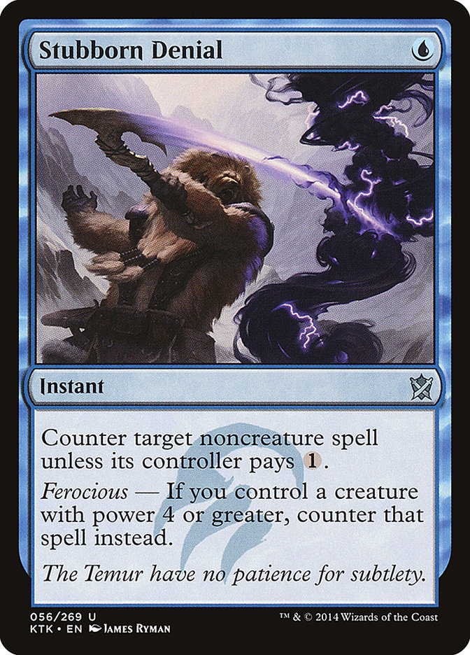 Stubborn Denial [Khans of Tarkir] - Magic: The Gathering - Card Brawlers | Quebec | Canada |