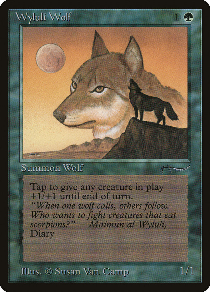 Wyluli Wolf (Dark Mana Cost) [Arabian Nights] - Magic: The Gathering - Card Brawlers | Quebec | Canada |