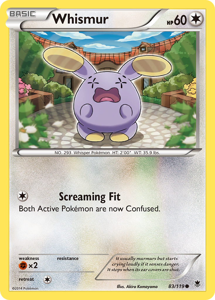 Whismur (83/119) [XY: Phantom Forces] - Pokémon - Card Brawlers | Quebec | Canada |