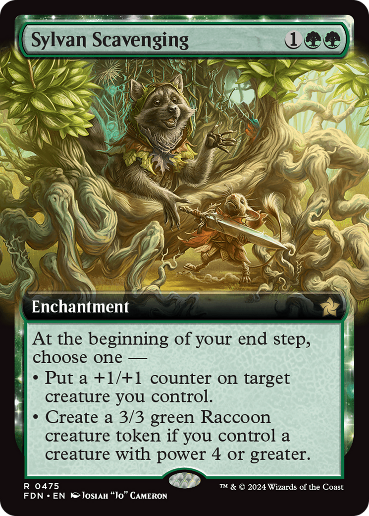 Sylvan Scavenging (Extended Art) [Foundations] - Magic: The Gathering - Card Brawlers | Quebec | Canada |