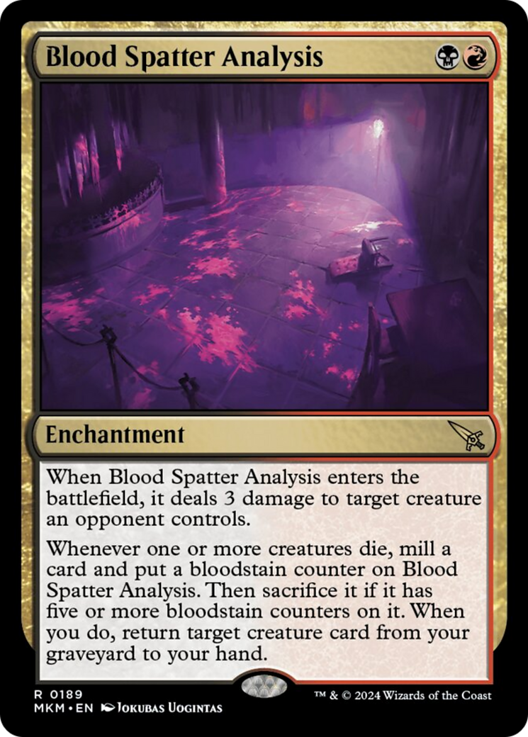 Blood Spatter Analysis [Murders at Karlov Manor] - Magic: The Gathering - Card Brawlers | Quebec | Canada |