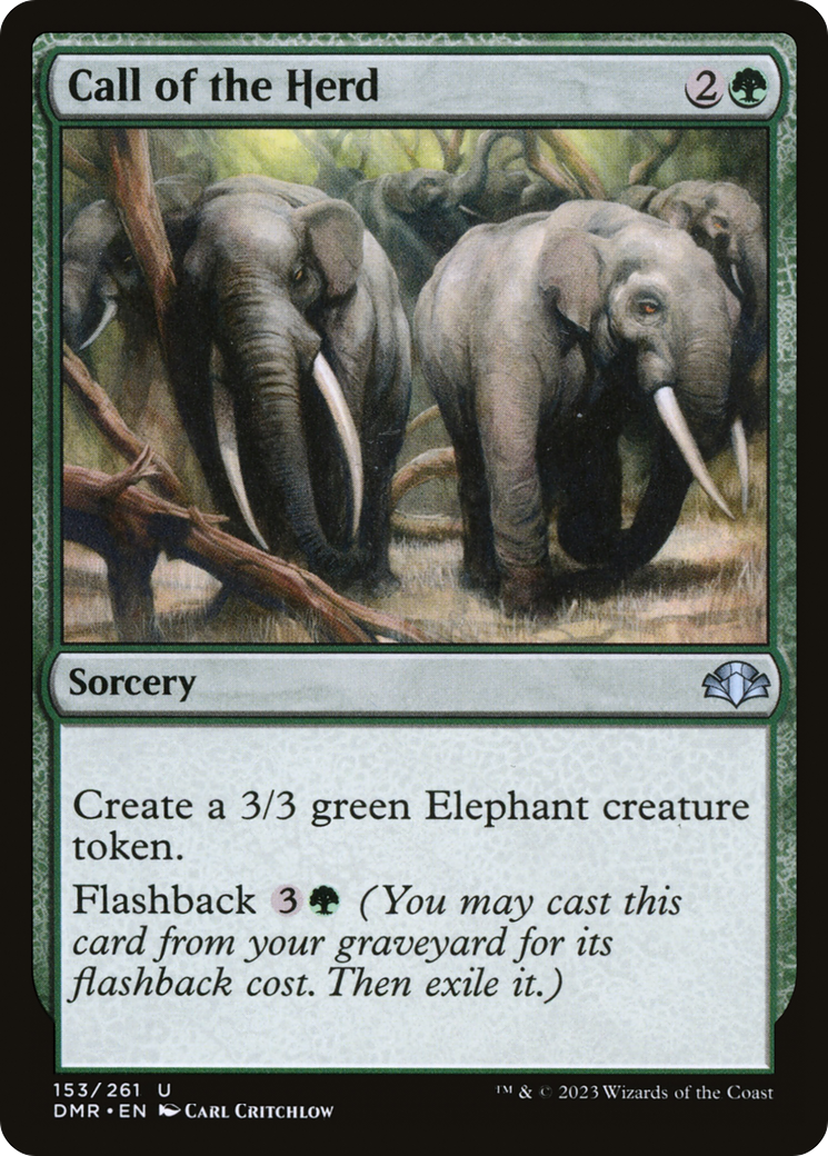 Call of the Herd [Dominaria Remastered] - Magic: The Gathering - Card Brawlers | Quebec | Canada |