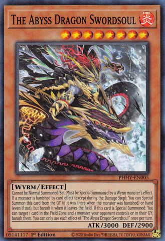 The Abyss Dragon Swordsoul [PHHY-EN005] Super Rare - Yu-Gi-Oh! - Card Brawlers | Quebec | Canada |