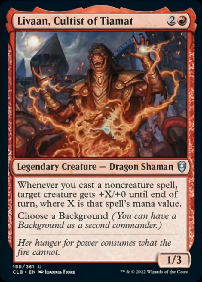 Livaan, Cultist of Tiamat [Commander Legends: Battle for Baldur's Gate] - Magic: The Gathering - Card Brawlers | Quebec | Canada |