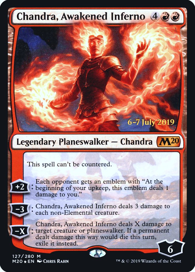 Chandra, Awakened Inferno [Core Set 2020 Prerelease Promos] - Magic: The Gathering - Card Brawlers | Quebec | Canada |