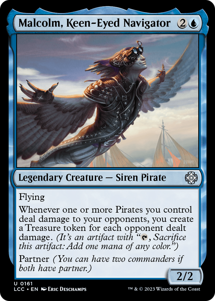 Malcolm, Keen-Eyed Navigator [The Lost Caverns of Ixalan Commander] - Magic: The Gathering - Card Brawlers | Quebec | Canada |