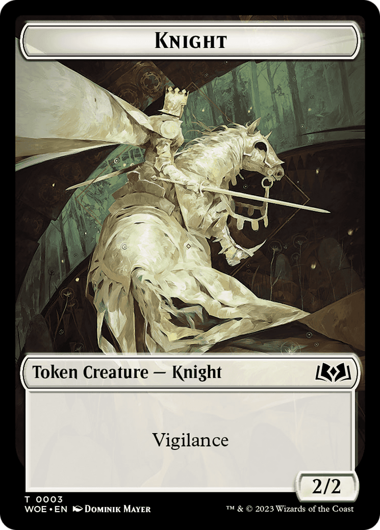 Knight // Food (0013) Double-Sided Token [Wilds of Eldraine Tokens] - Magic: The Gathering - Card Brawlers | Quebec | Canada |