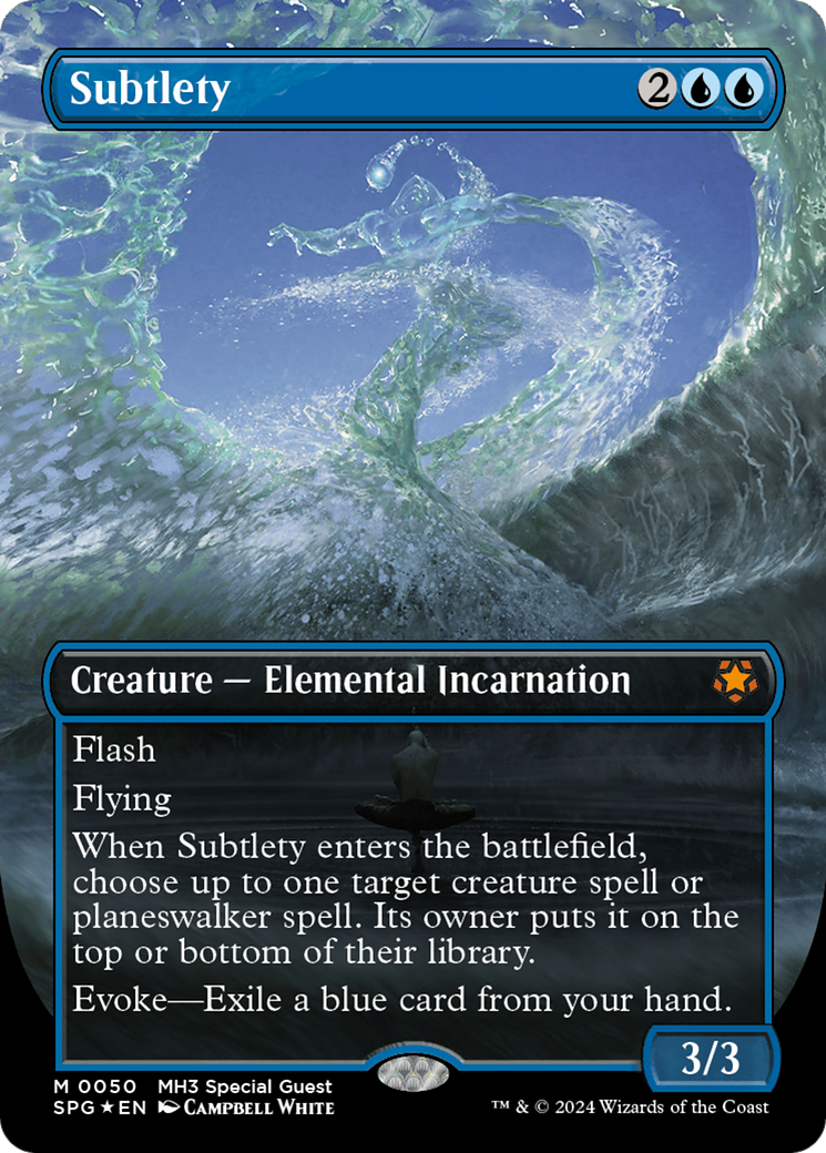 Subtlety (Borderless) (Textured Foil) [Modern Horizons 3 Special Guests] - Magic: The Gathering - Card Brawlers | Quebec | Canada |