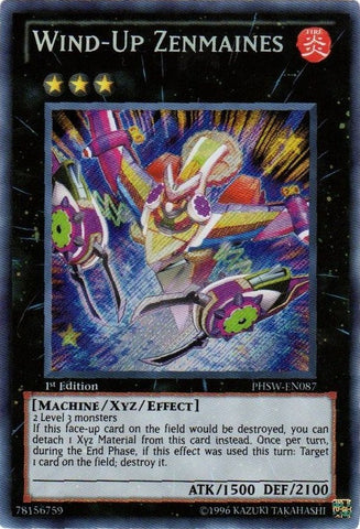 Wind-Up Zenmaines [PHSW-EN087] Secret Rare - Yu-Gi-Oh! - Card Brawlers | Quebec | Canada |