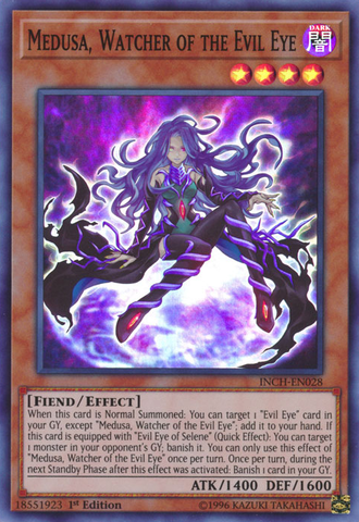 Medusa, Watcher of the Evil Eye [INCH-EN028] Super Rare - Yu-Gi-Oh! - Card Brawlers | Quebec | Canada |