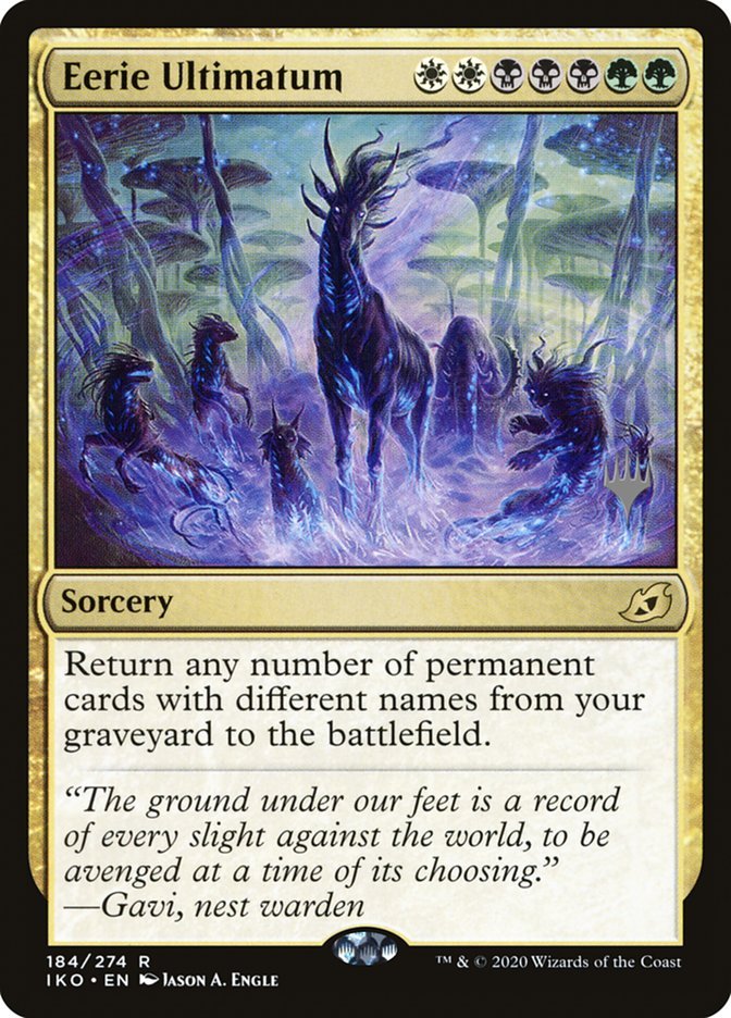 Eerie Ultimatum (Promo Pack) [Ikoria: Lair of Behemoths Promos] - Card Brawlers