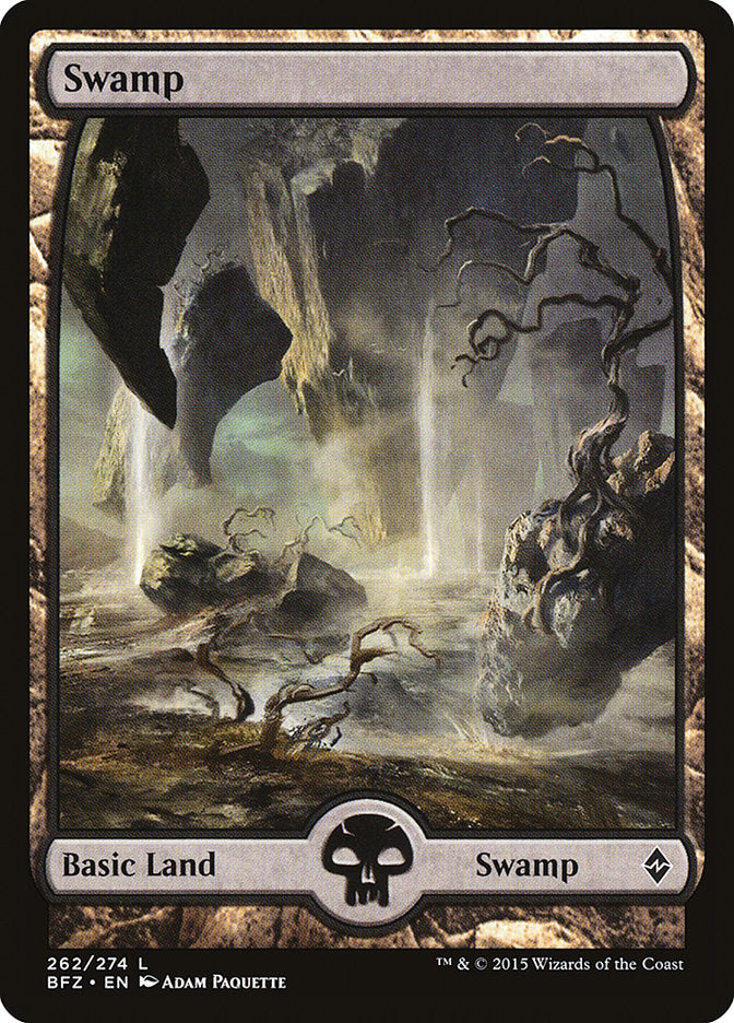 Swamp (262) (Full Art) [Battle for Zendikar] - Magic: The Gathering - Card Brawlers | Quebec | Canada |