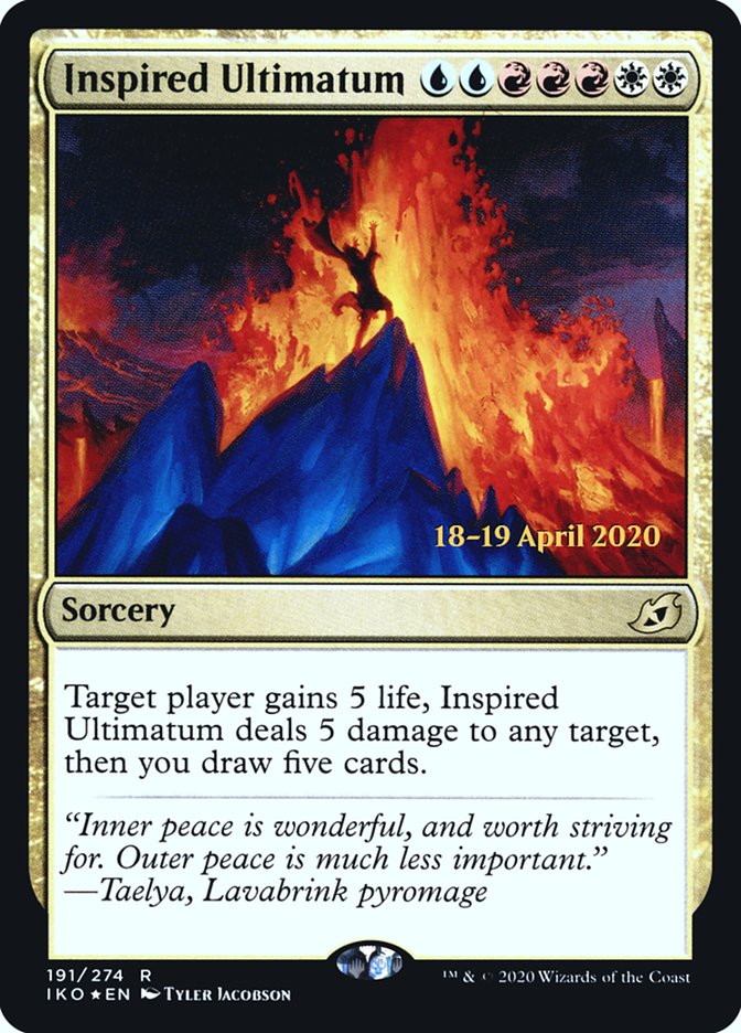 Inspired Ultimatum [Ikoria: Lair of Behemoths Prerelease Promos] - Magic: The Gathering - Card Brawlers | Quebec | Canada |