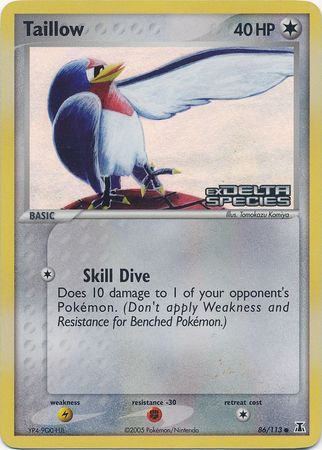 Taillow (86/113) (Stamped) [EX: Delta Species] - Pokémon - Card Brawlers | Quebec | Canada |