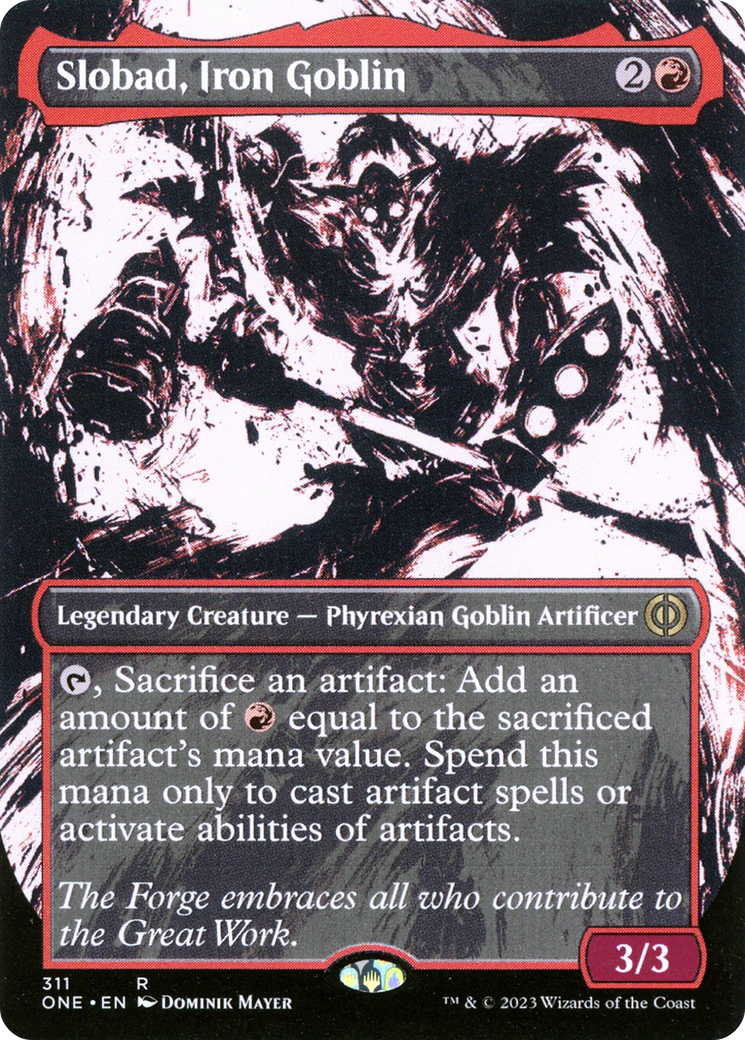 Slobad, Iron Goblin (Borderless Ichor) [Phyrexia: All Will Be One] - Magic: The Gathering - Card Brawlers | Quebec | Canada |