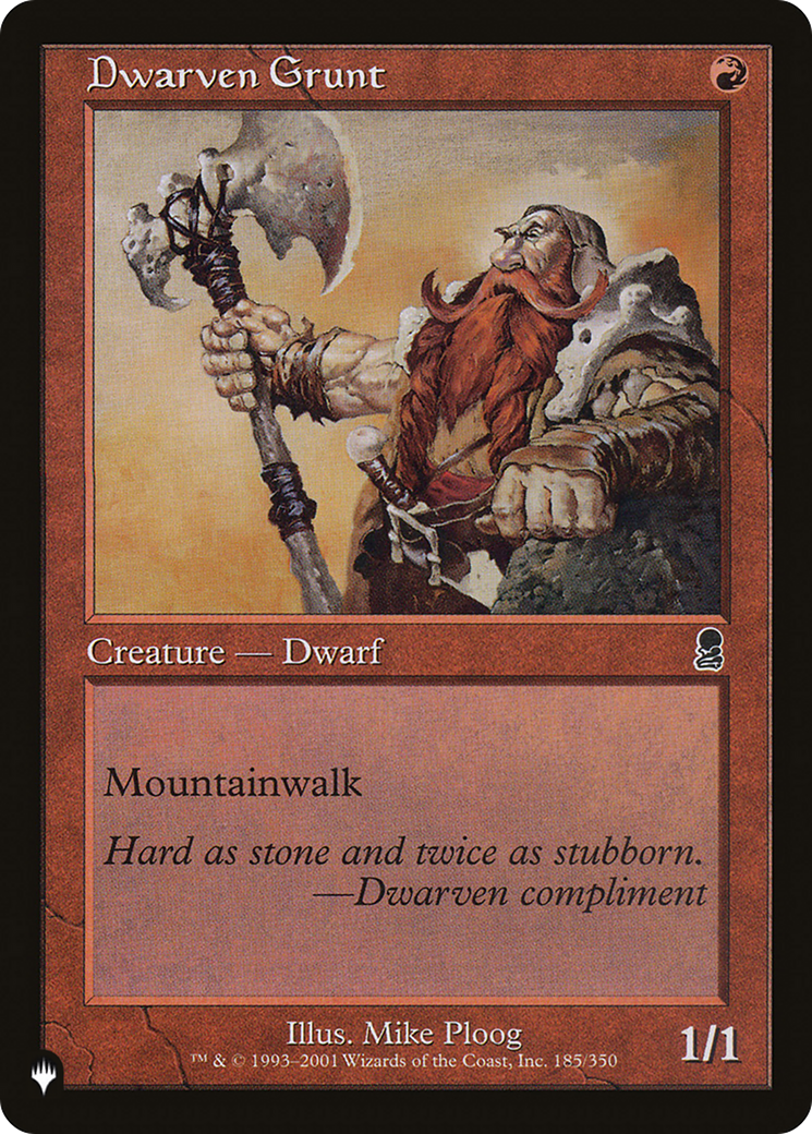 Dwarven Grunt [The List] - Magic: The Gathering - Card Brawlers | Quebec | Canada |