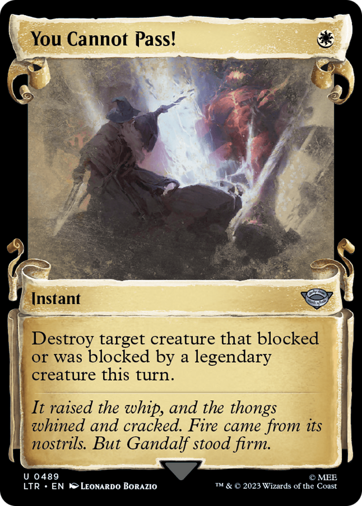 You Cannot Pass! [The Lord of the Rings: Tales of Middle-Earth Showcase Scrolls] - Magic: The Gathering - Card Brawlers | Quebec | Canada |