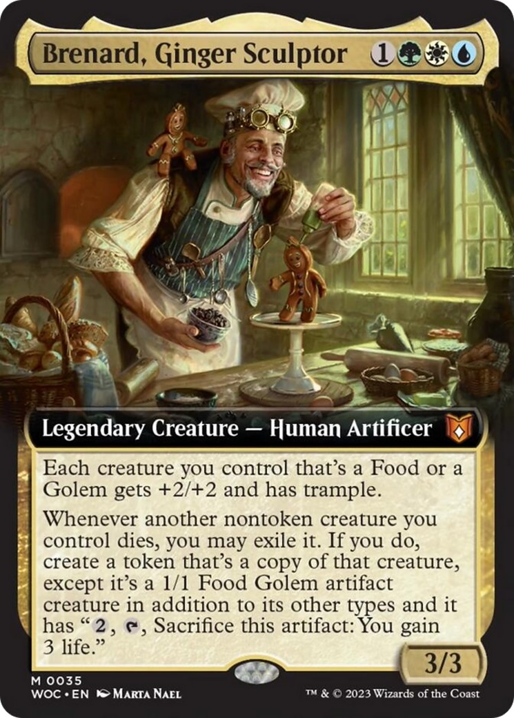 Brenard, Ginger Sculptor (Extended Art) [Wilds of Eldraine Commander] - Magic: The Gathering - Card Brawlers | Quebec | Canada |