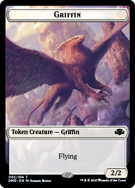 Zombie // Griffin Double-Sided Token [Dominaria Remastered Tokens] - Magic: The Gathering - Card Brawlers | Quebec | Canada |