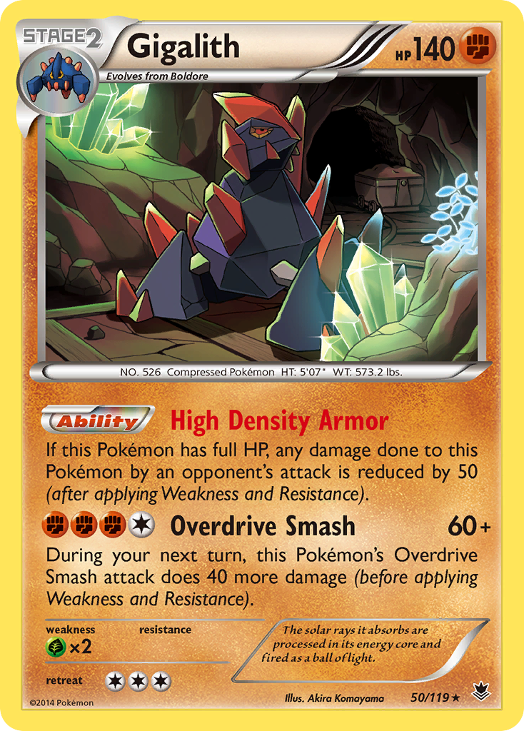 Gigalith (50/119) [XY: Phantom Forces] - Pokémon - Card Brawlers | Quebec | Canada |