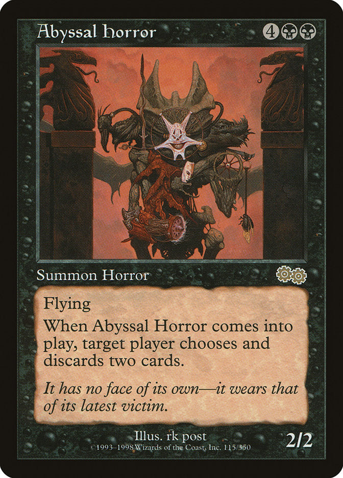 Abyssal Horror [Urza's Saga] - Magic: The Gathering - Card Brawlers | Quebec | Canada |