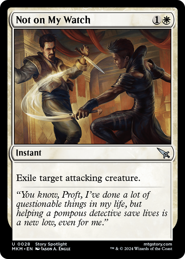 Not on my Watch [Murders at Karlov Manor] - Magic: The Gathering - Card Brawlers | Quebec | Canada |