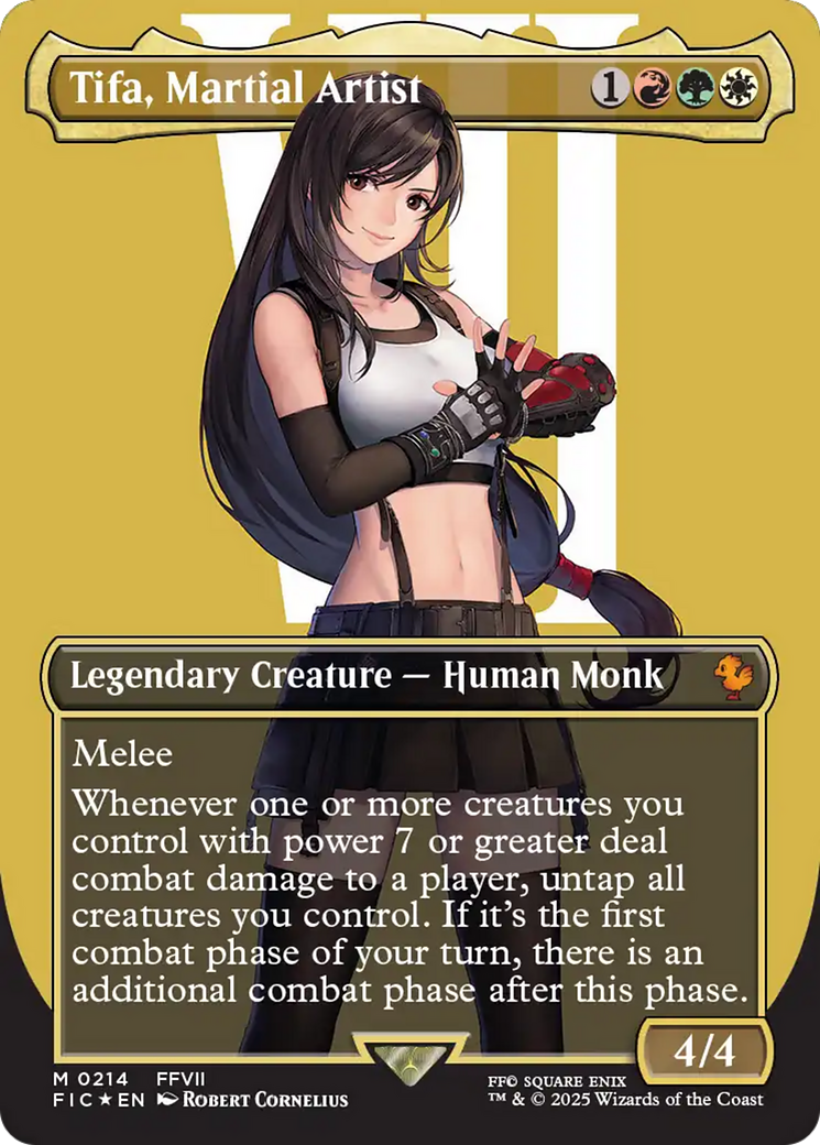 Tifa, Martial Artist (Borderless) (Surge Foil) [FINAL FANTASY Commander] - Magic: The Gathering - Card Brawlers | Quebec | Canada |