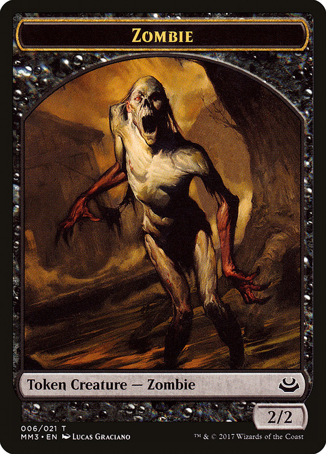 Zombie Token [Modern Masters 2017 Tokens] - Magic: The Gathering - Card Brawlers | Quebec | Canada |