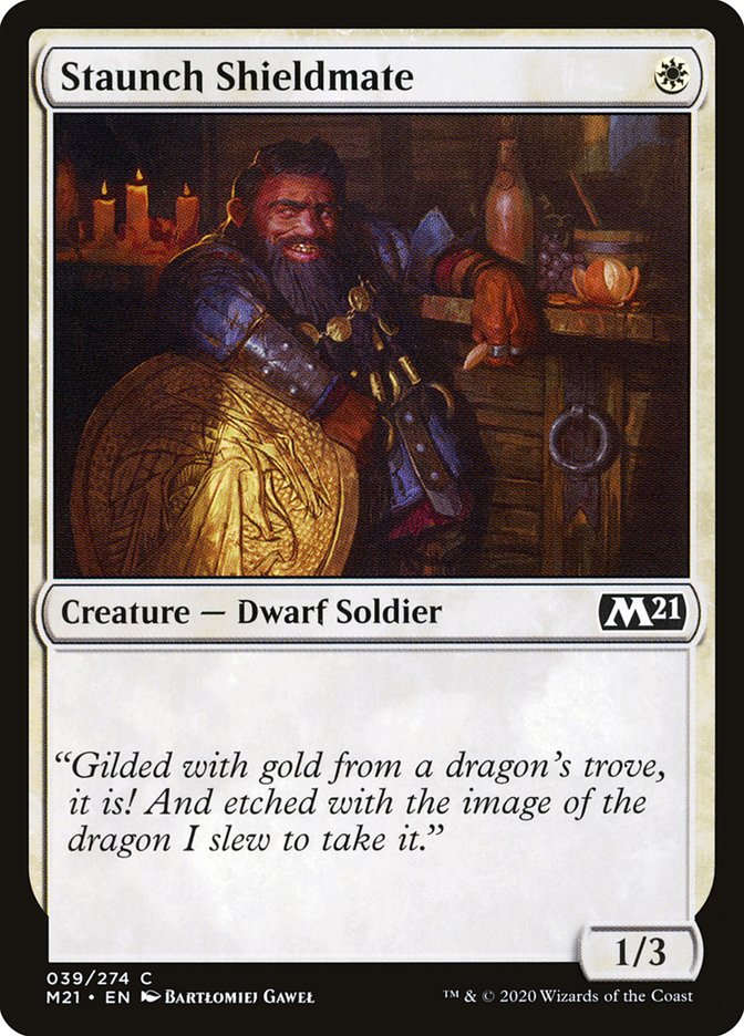 Staunch Shieldmate [Core Set 2021] - Magic: The Gathering - Card Brawlers | Quebec | Canada |