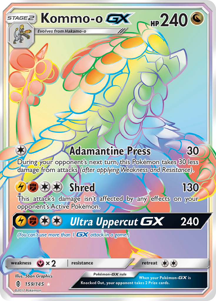 Kommo-o GX (159/145) [Sun & Moon: Guardians Rising] - Pokémon - Card Brawlers | Quebec | Canada |