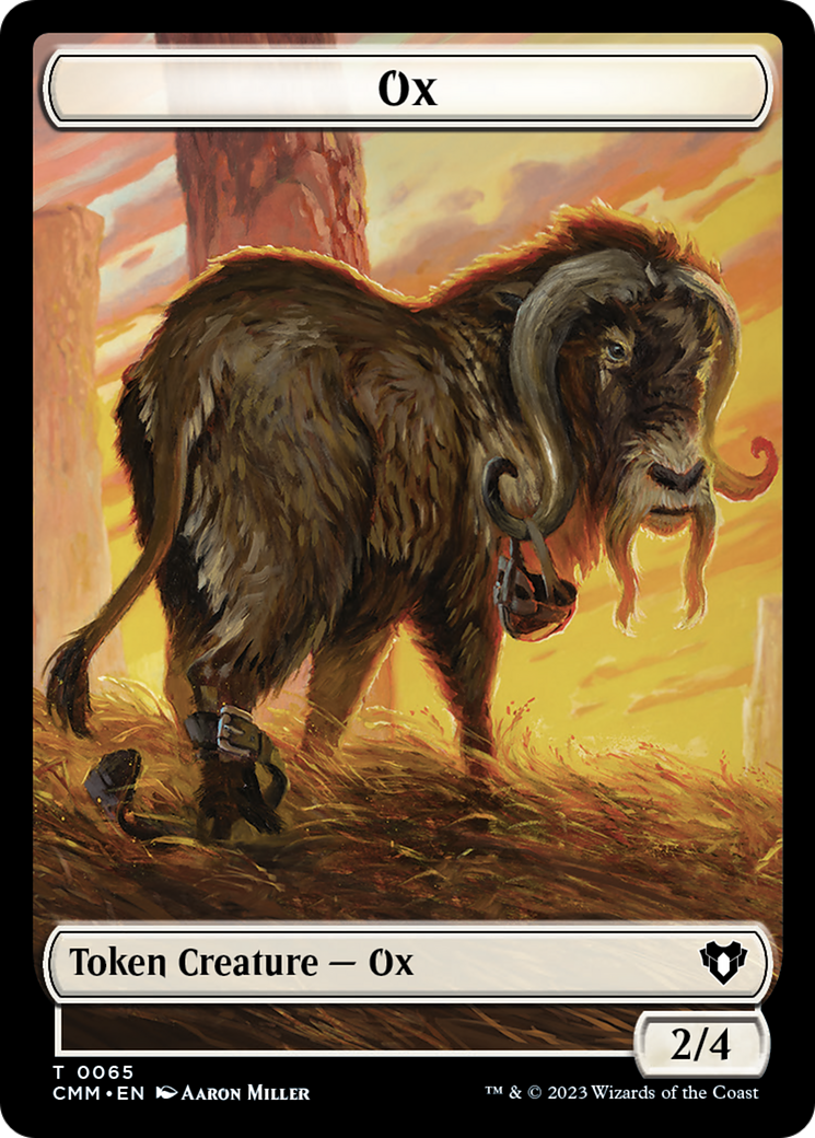 Phyrexian Golem // Ox Double-Sided Token [Commander Masters Tokens] - Magic: The Gathering - Card Brawlers | Quebec | Canada |