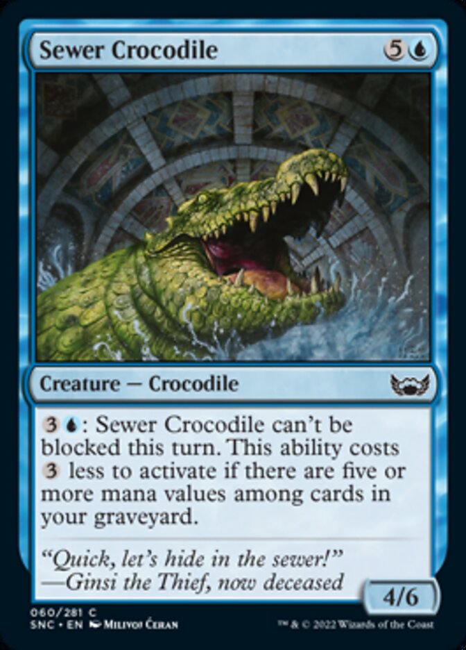 Sewer Crocodile [Streets of New Capenna] - Magic: The Gathering - Card Brawlers | Quebec | Canada |