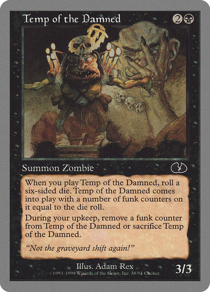 Temp of the Damned [Unglued] - Magic: The Gathering - Card Brawlers | Quebec | Canada |
