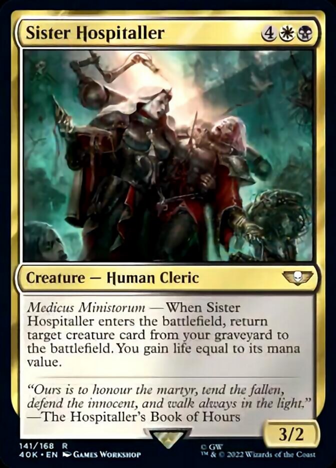 Sister Hospitaller [Warhammer 40,000] - Magic: The Gathering - Card Brawlers | Quebec | Canada |