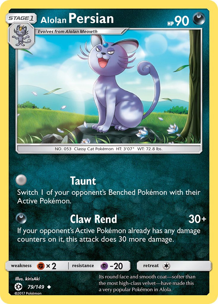 Alolan Persian (79/149) (Cosmos Holo) (Blister Exclusive) [Sun & Moon: Base Set] - Pokémon - Card Brawlers | Quebec | Canada |