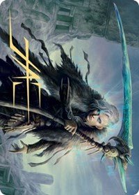 Egon, God of Death Art Card (Gold - Stamped Signature) [Kaldheim Art Series] - Card Brawlers