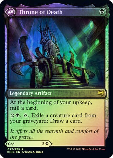 Egon, God of Death // Throne of Death [Kaldheim Prerelease Promos] - Card Brawlers