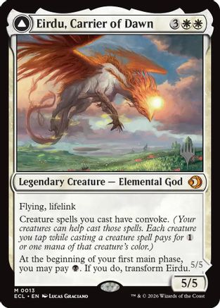 Eirdu, Carrier of Dawn (PPECL-013) - Promo Pack: Lorwyn Eclipsed Foil - Card Brawlers