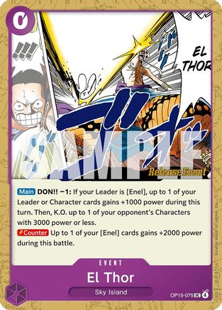 El Thor (OP15-075) - Adventure on Kami's Island Release Event Cards - Card Brawlers